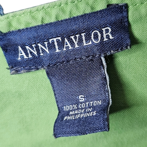 Vintage 90s/Y2K Ann Taylor Denim Tie-Back Crop Top - Size S - Picture 3 of 4